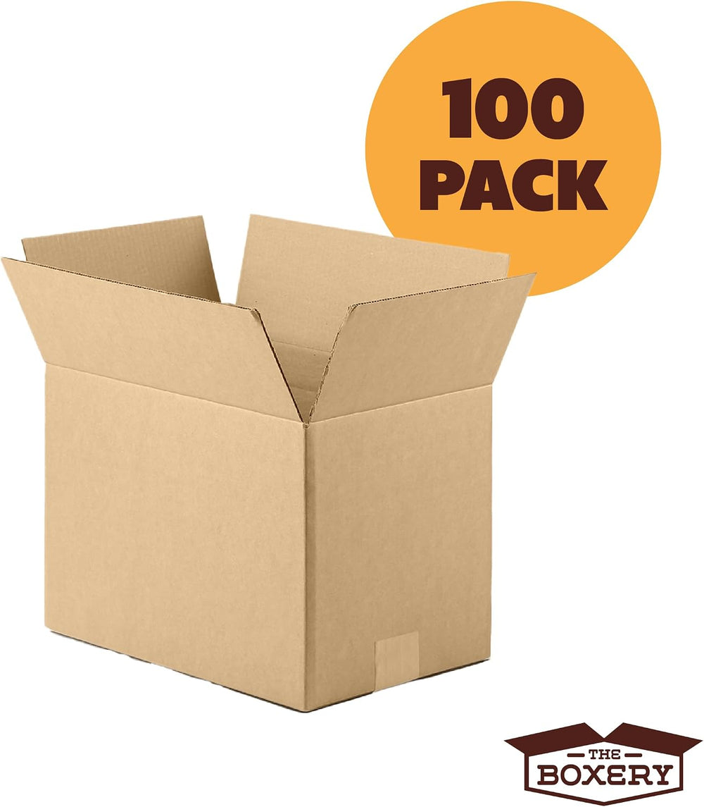 The Boxery 8"x6"x4" Corrugated Cardboard Boxes 100-Pack