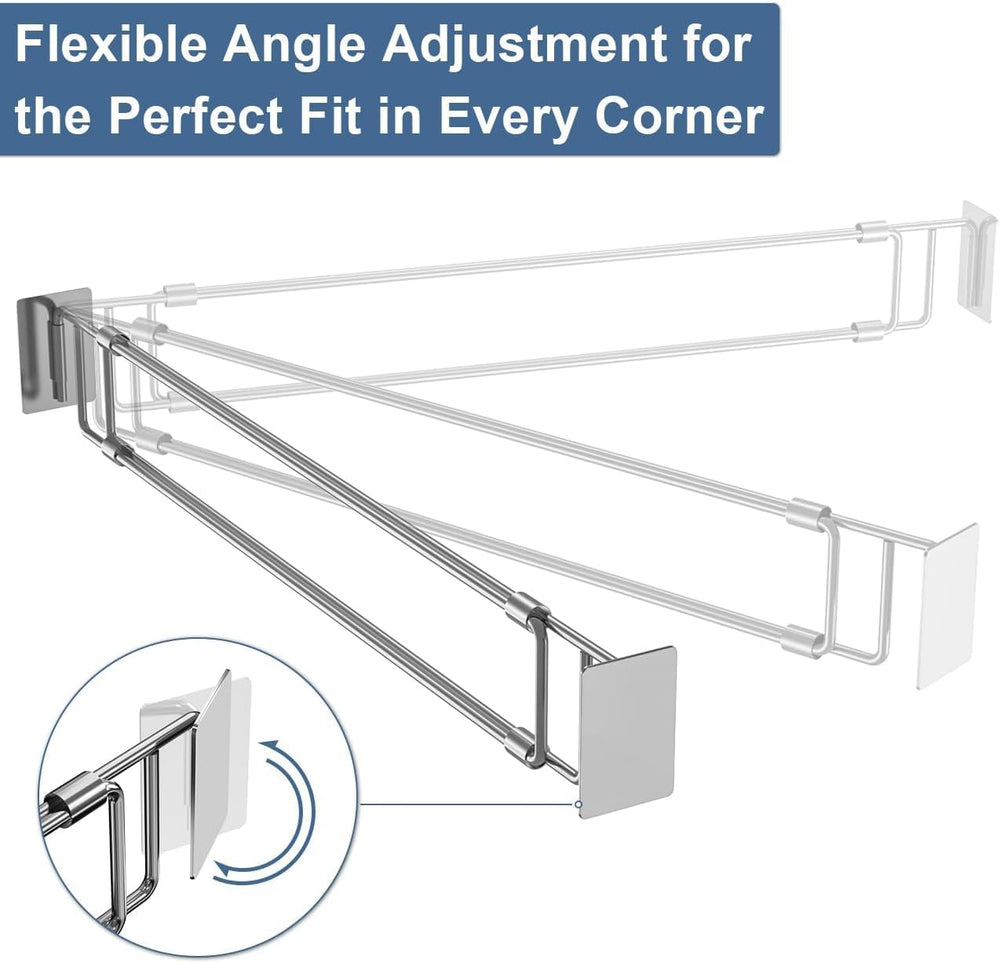 RV Refrigerator Tension Rods, Adjustable Matel Fridge Bar (4 Pack)