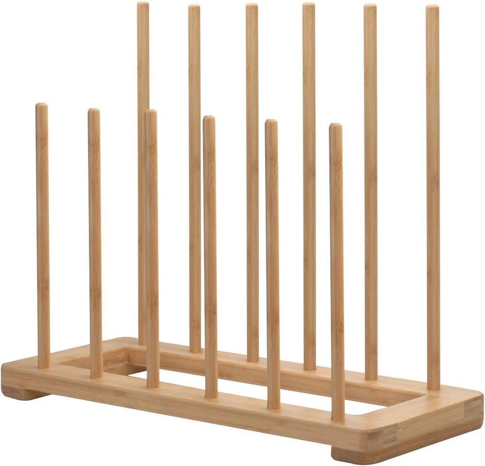 MobileVision Bamboo Boot Rack Free Standing Shoe Organizer, Holds 6 Pairs, St...