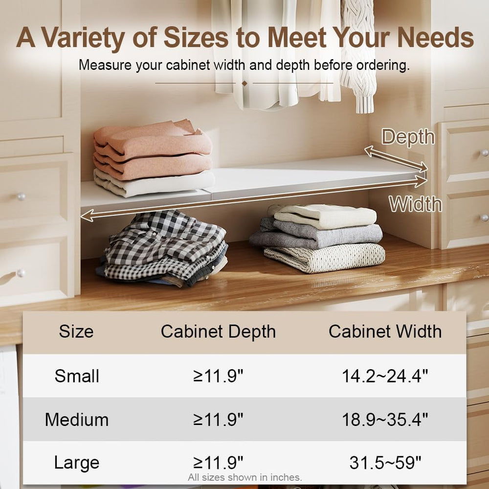 Tension Shelf Expandable Closet Tension Shelf
