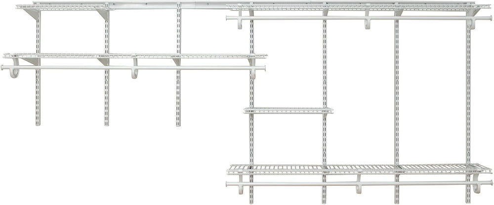ClosetMaid ShelfTrack Wire Closet Organizer System, Adjustable from 7 to 10 F...