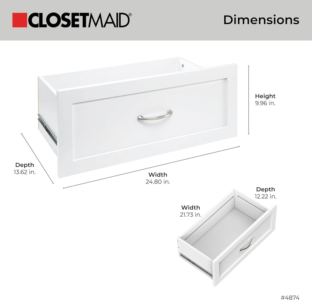 ClosetMaid SuiteSymphony Wood Closet Drawer, Storage Tower Add On Accessory, ...