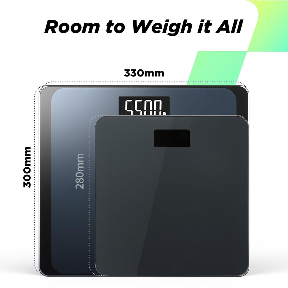 RunStar 550lb Bathroom Digital Scale for Body Weight with Ultra-Wide Platform...