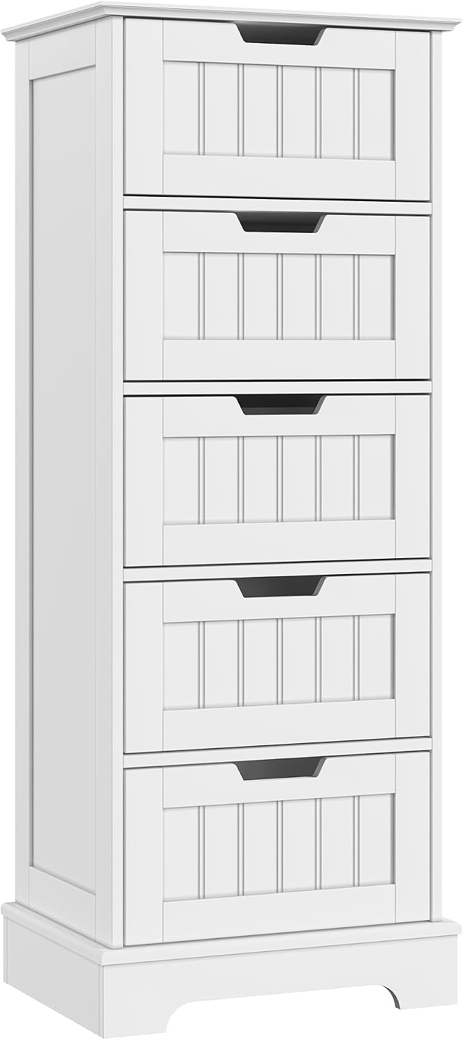 ChooChoo Bathroom Storage Cabinet with 5 Drawers, 15.7" W Bathroom Cabinet