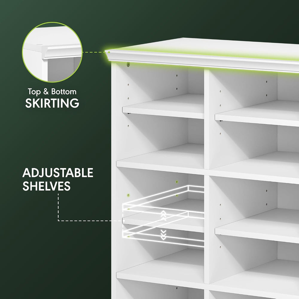 Furinno FANO Closet Organizers and Storage, 12-Cube Closet Organizer with Adj...
