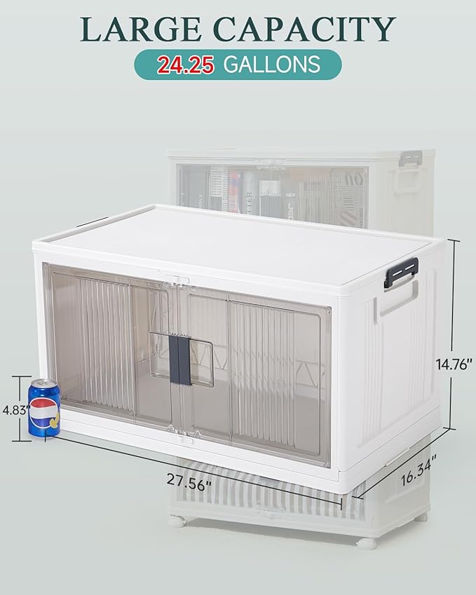 OlarHike 97QT Stackable Storage Bins (5 Pack)