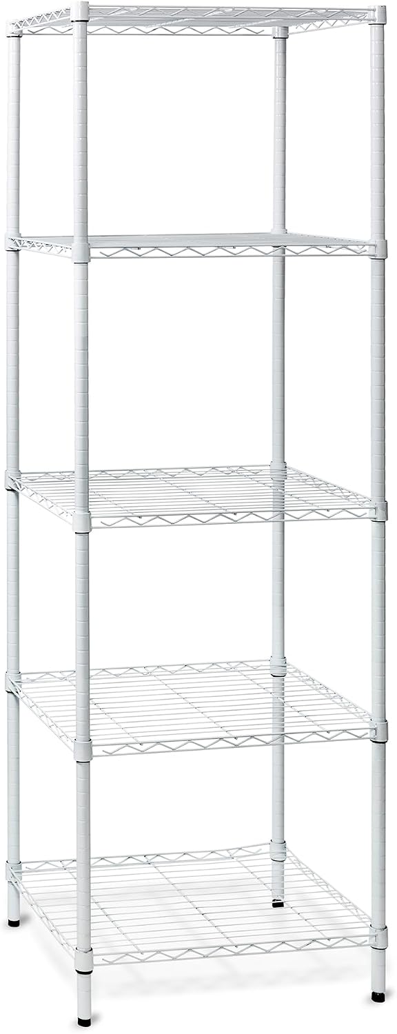 Honey-Can-Do 5-Tier Heavy Duty Adjustable Shelving Unit, 250-lb Per Shelf NSF...