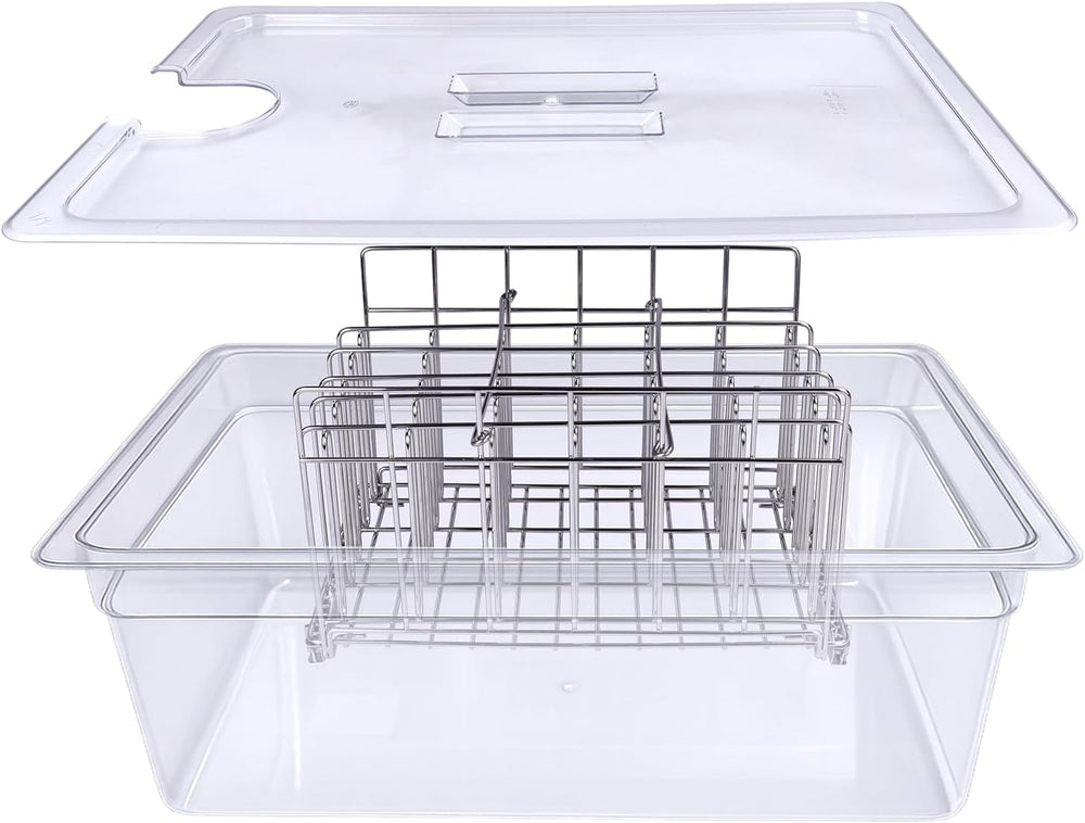 26 QT Sous Vide Container with Lid,Sous Vide Cookers Compatible with Anova, J...