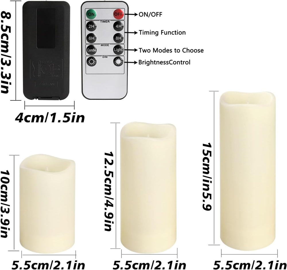 LED Candles 48Pack,Flickering Flameless Design,Operated by Remote with Timer ...