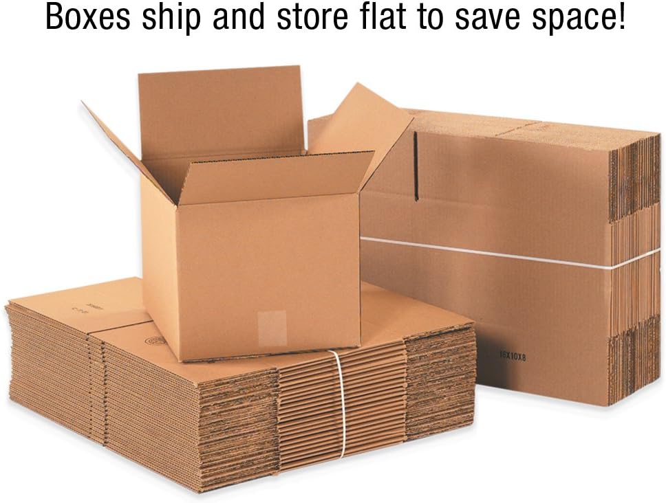 Box USA Moving Boxes, 48"L x 8"W x 24"H 10-Pack Large Side Loa...