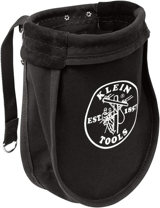 Klein Tools 51A Tool Pouch, Utility Pouch for Carrying Nuts and Bolts, with I...