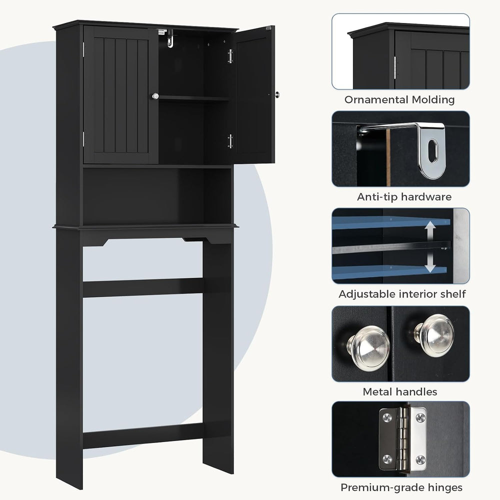 DUMOS Over the Toilet Storage Cabinet with Double Doors, Bathroom Storage