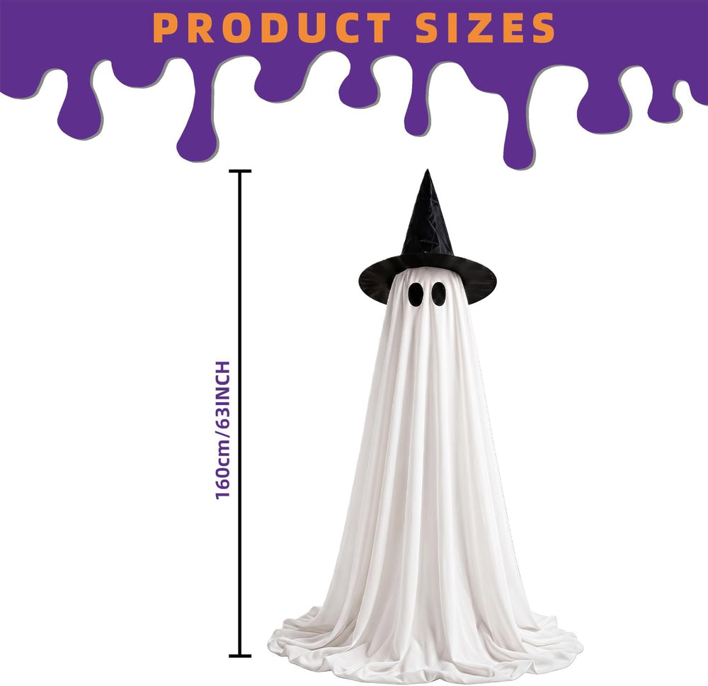 Halloween Decorations 2 PCS Lighted Ghost, 63" for Indoor Outdoor Party
