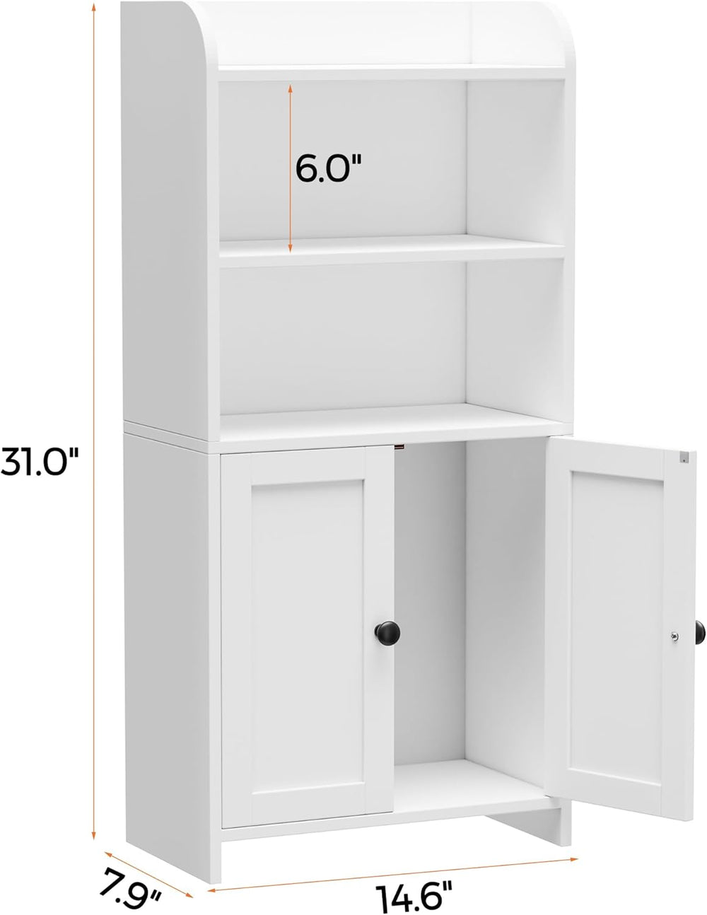 Homhedy Small Bathroom Storage Cabinet, Toilet Paper Storage Cabinet
