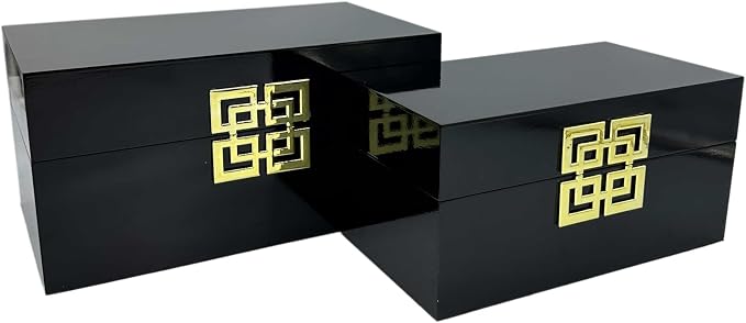 Galt International Storage Box Set Decorative Storage Box w/Hinged Lid Classi...