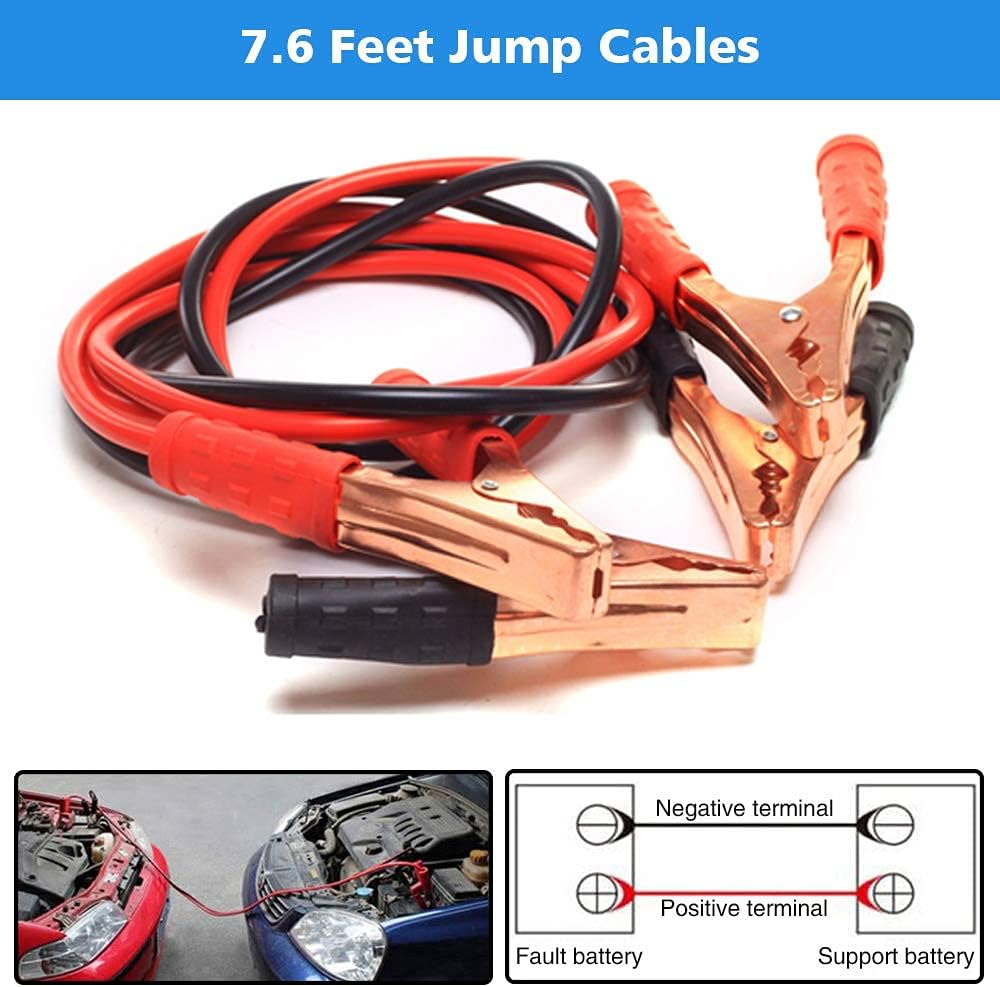 STDY Car Roadside Emergency Kit with Jumper Cables, Vehicle Auto Safety Kit