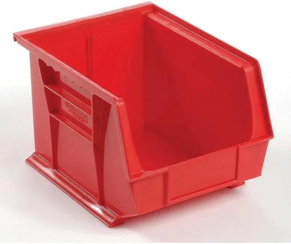 Quantum Storage QUS239 Heavy-Duty Stackable Plastic Storage Bins for Workshop...
