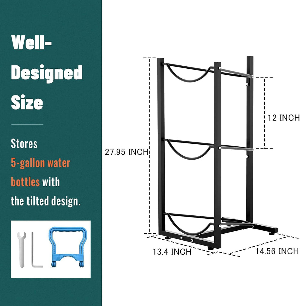 5 Gallon Water Jug Holder : 3 Tier Water Jug Stand Holder