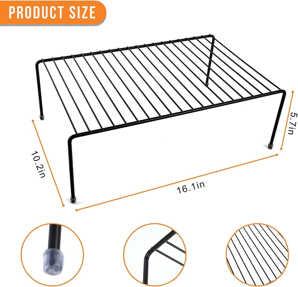 Large (16.1 x 10.2 Inch) Cabinet Storage Shelf Rack, Kitchen Shelves，Kitchen ...