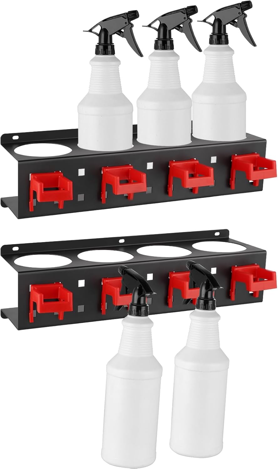 MOLIGOU 2 Pcs Spray Bottle Holder Wall Mount, Detailing Bottle Organizer, Spr...