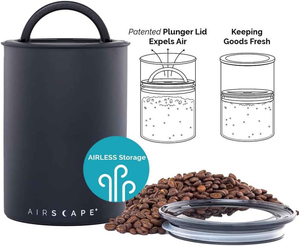 AirScape Planetary Design Stainless Steel Coffee Canister | Food Storage