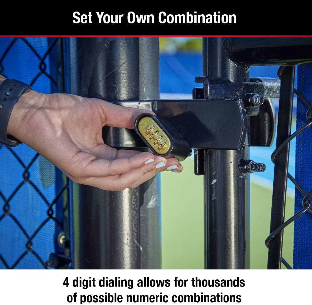 Master Lock Black Combination Padlock,Set Your Own Combo Lock,Weather Resista...