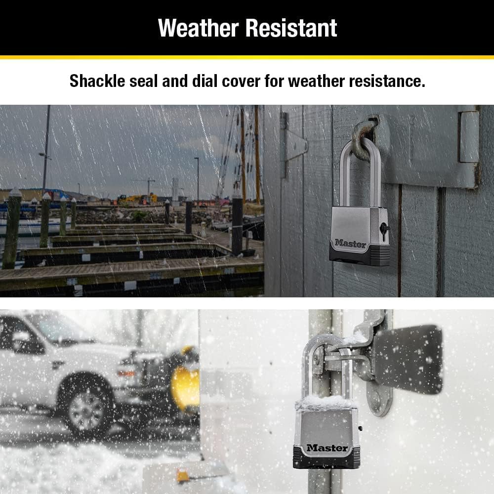 Master Lock Combination Padlock Heavy Duty Outdoor Resettable Lock M176XDLH