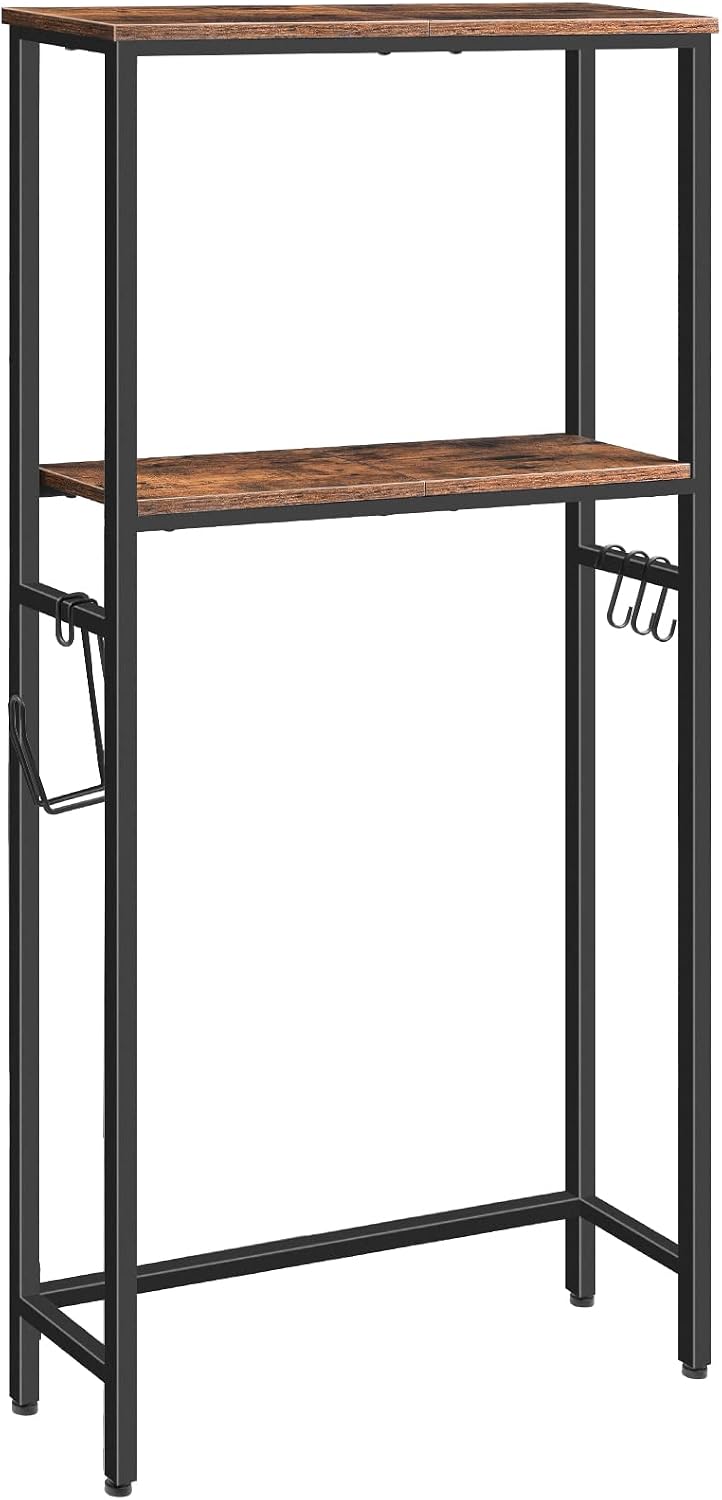 HOOBRO Over The Toilet Storage, 2-Tier freestanding Over the Toilet Storage, ...