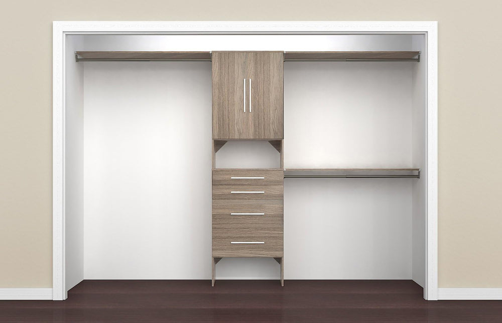ClosetMaid 1936340 SuiteSymphony Modern 25-Inch Closet Organizer Tower Kit wi...