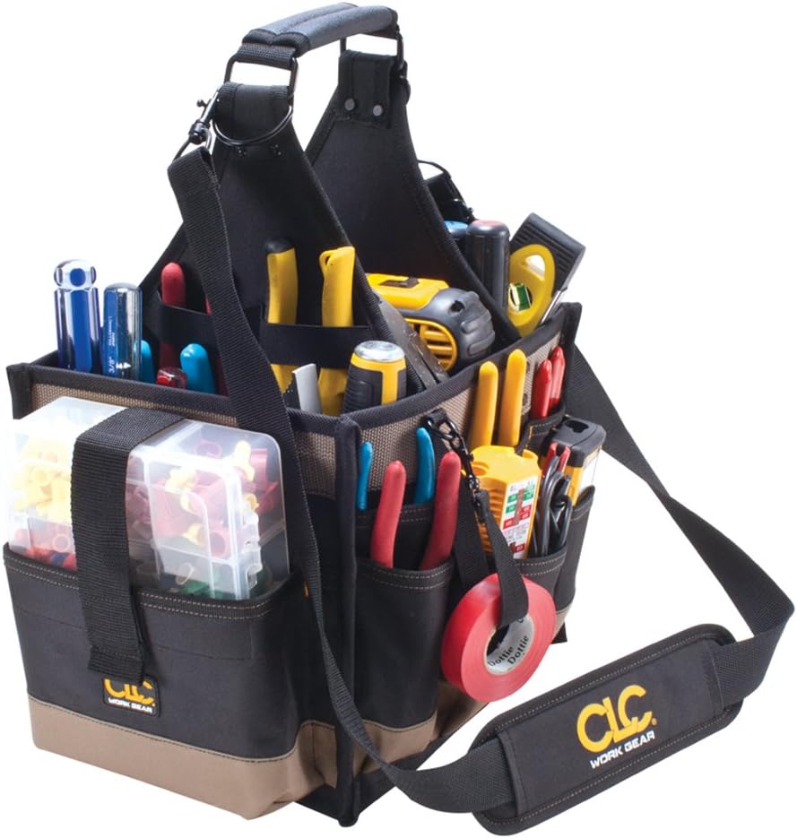 CLC Custom LeatherCraft 1528 Large Electrical and Maintenance Tool Carrier, B...