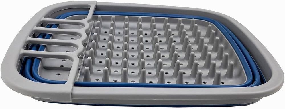 SAMMART 8L (2.11Gallons) Collapsible Plastic Dish Drainer - Foldable Drying R...