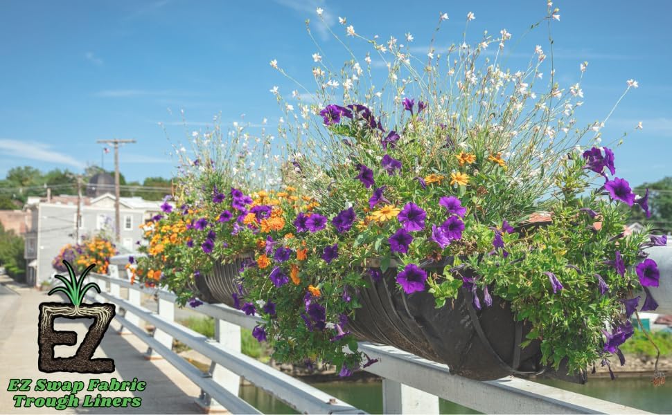 48 Inch Fabric Trough Coco Liner Replacement for Window Basket Flower Planter...