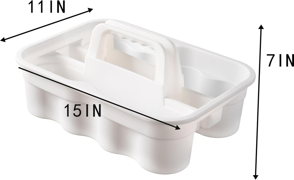 Matthew 5 Pack Large Plastic Tote Tool & Deluxe Supply Cleaning Caddy wit...