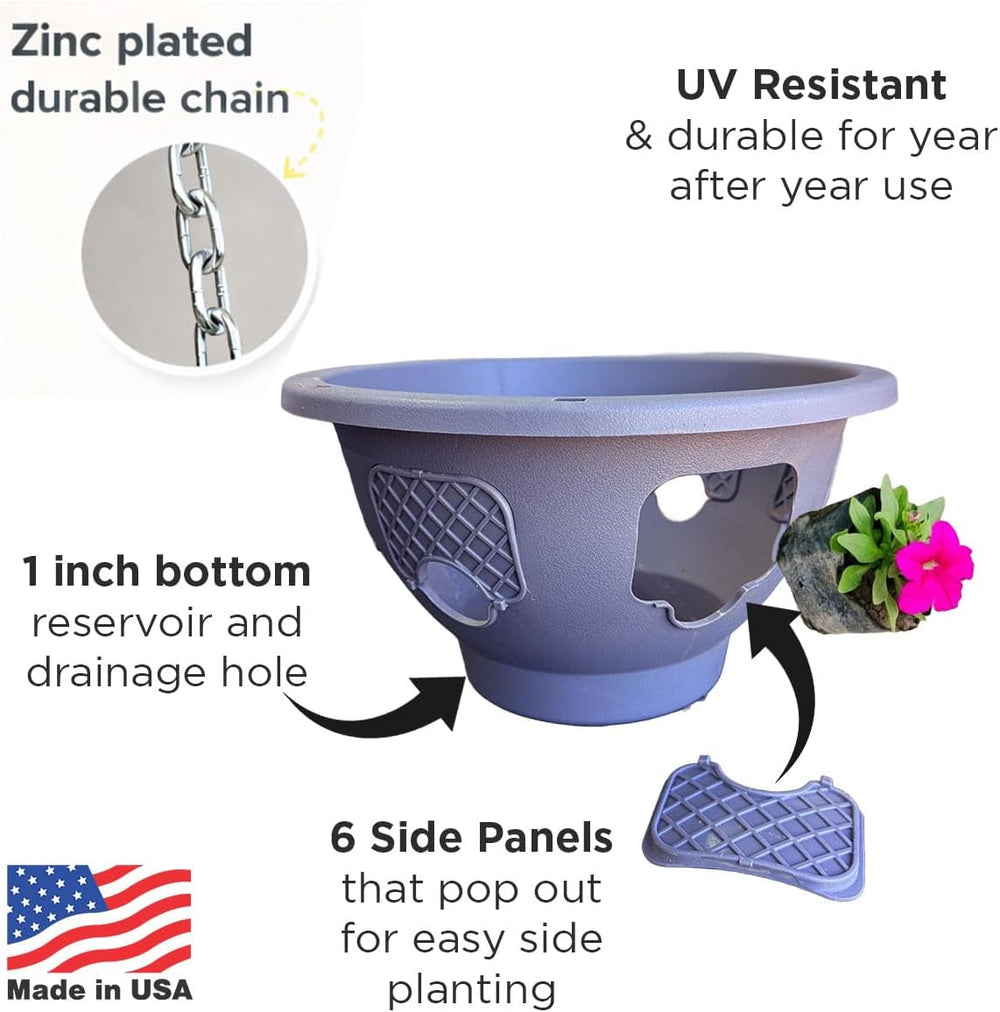 Ultimate Hanging Baskets - Strawberry, Tomato, Flower, and Herb Outdoor Plant...