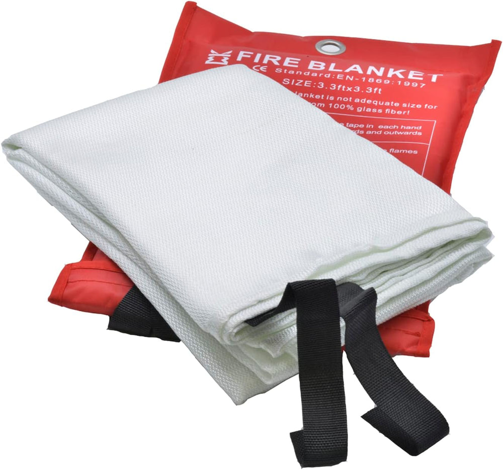 Emergency Fire Blanket for Home - 3.3ft x 3.3ft 4-Pack Fire Suppression Flame...