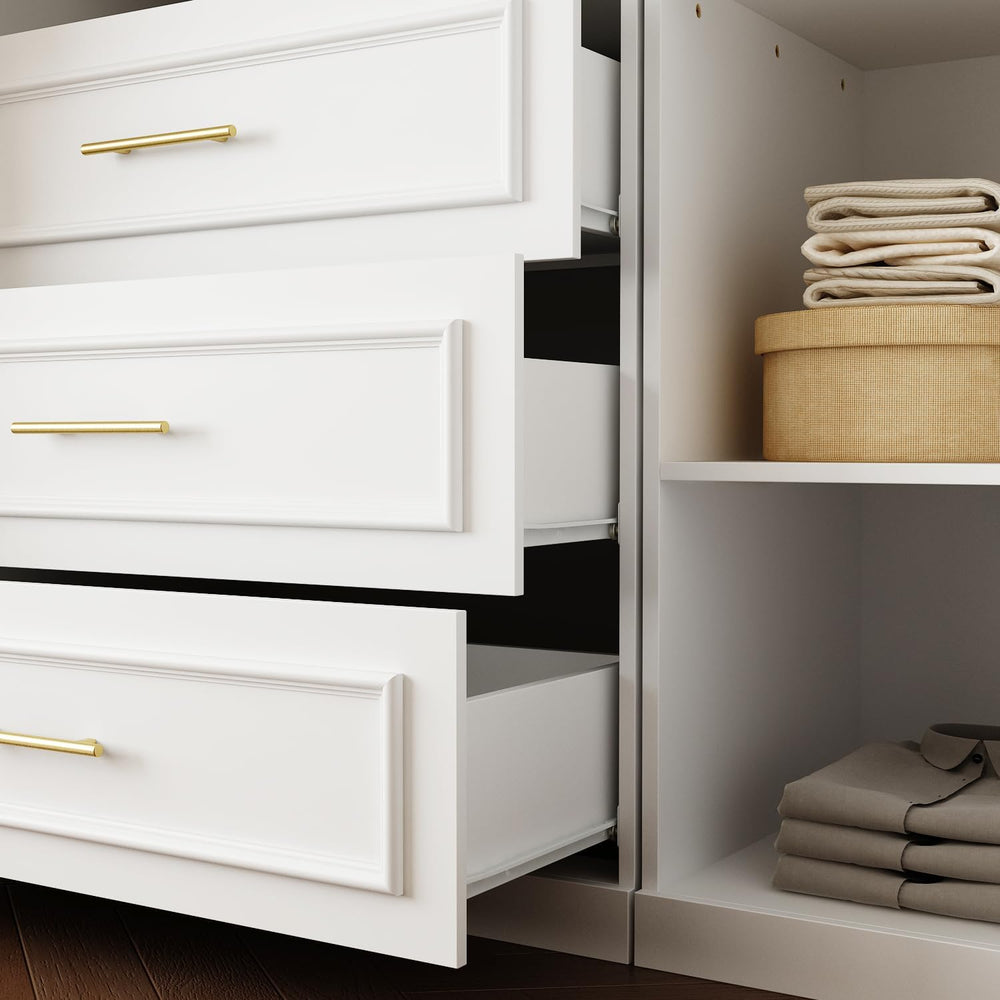 FUFU&GAGA Wardrobe Closet Collection with Doors, White Armoire System