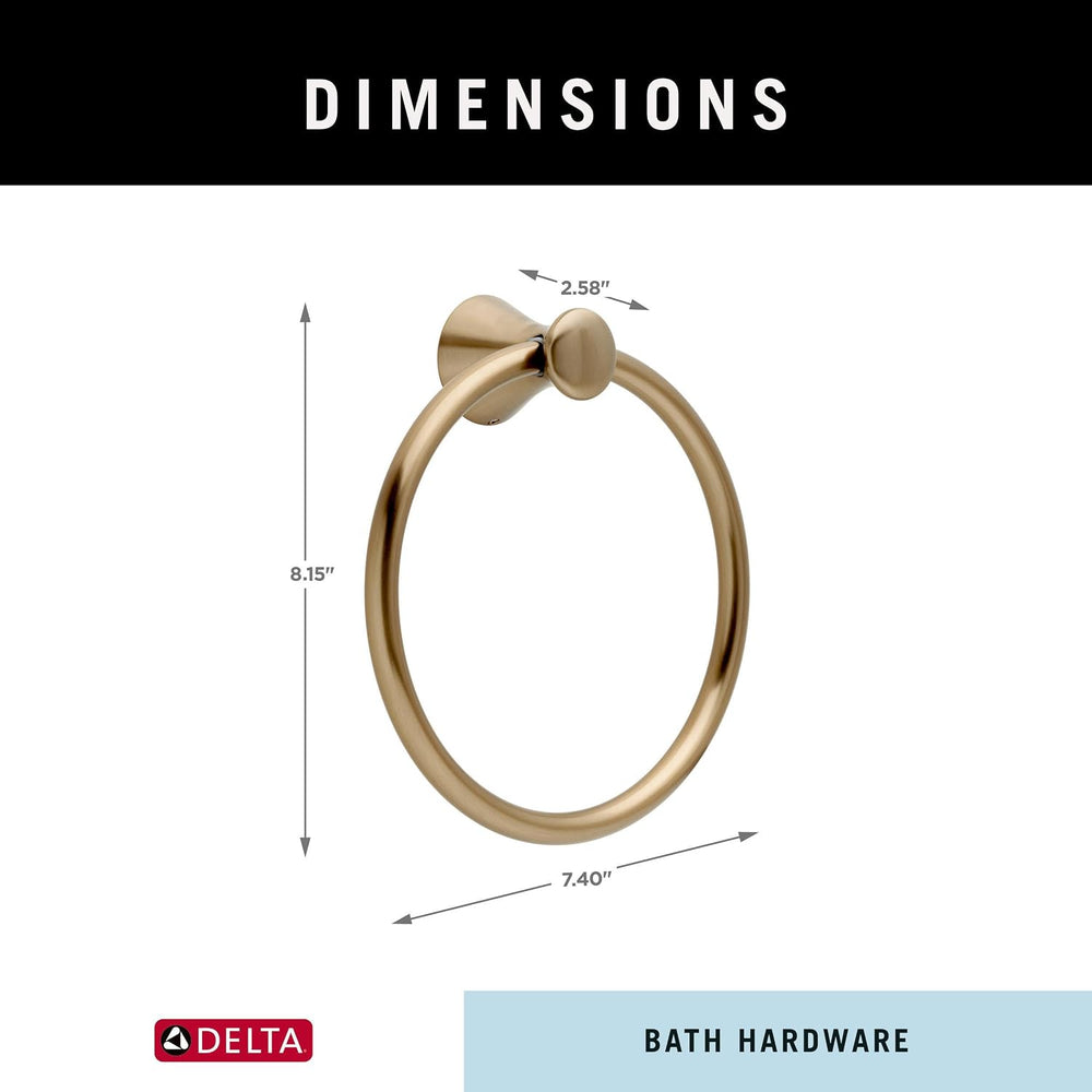 Delta Hand Towel Holder | Champagne Bronze Ring for Hanging Towels in Kitchen...