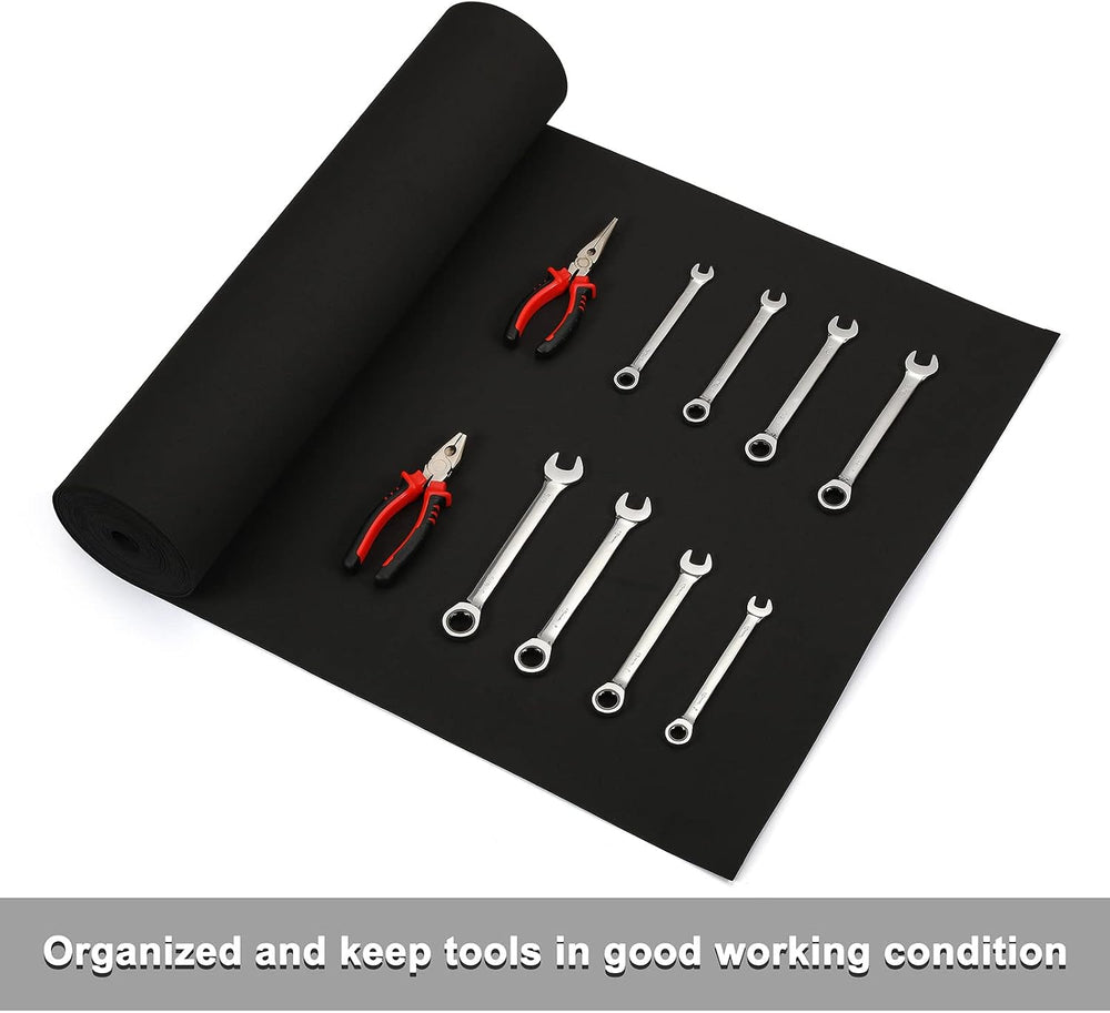 CASOMAN Professional Tool Box Liner and Drawer Liner - 24 inch (Wide) x 24 fe...