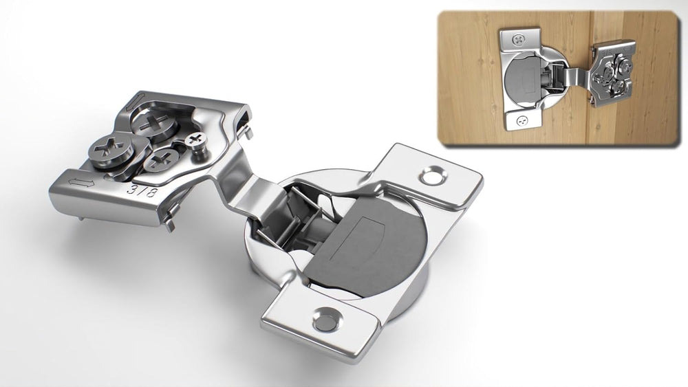 Berta, 20-Pack 3/8" Overlay 105° Soft Close Face Frame Cabinet Hinges
