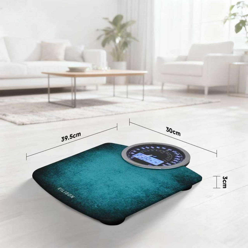 2-in-1 Digital & Analog Bathroom Scale, 400 lbs, Large Display