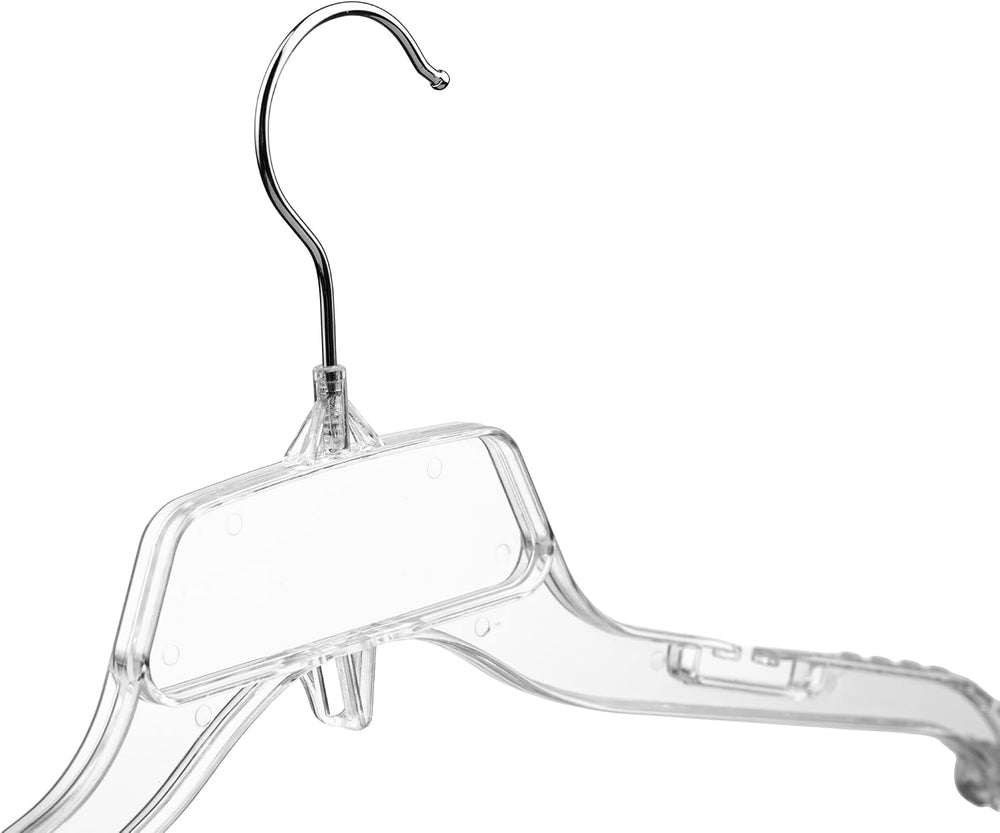DEILSY™ Clear Plastic Hangers 50 Pack Sturdy Plastic Shirt Hangers