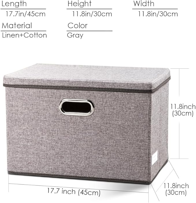 PRANDOM Large Collapsible Storage Containers (5-Pack)