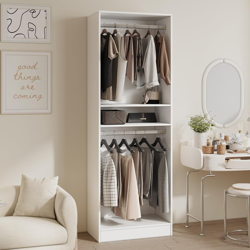 VOWNER 25''W Freestanding Closet System Walk-in Wardrobe Closet Tower