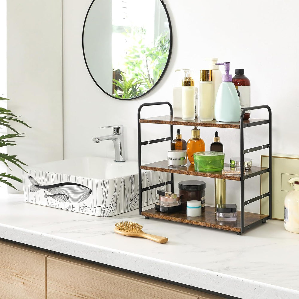 IBUYKE Counter Shelf,Kitchen Organization and Storage,Brown TWJ001H