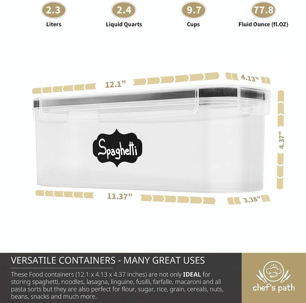 Chef's Path Airtight Food Storage Container Set (Set of 6) - Ideal for Pa...