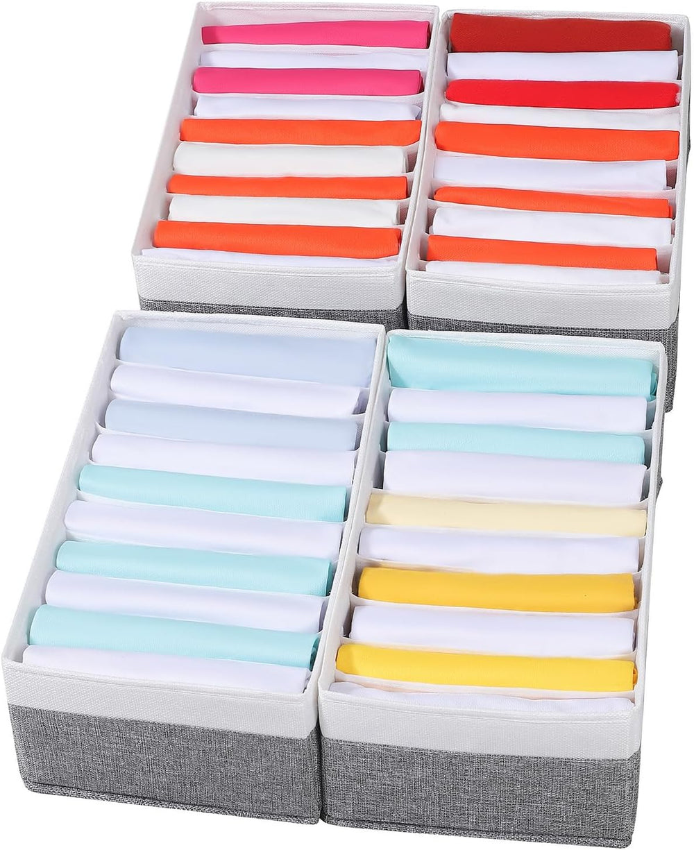 4 Packs T-shirt Drawer Organizers