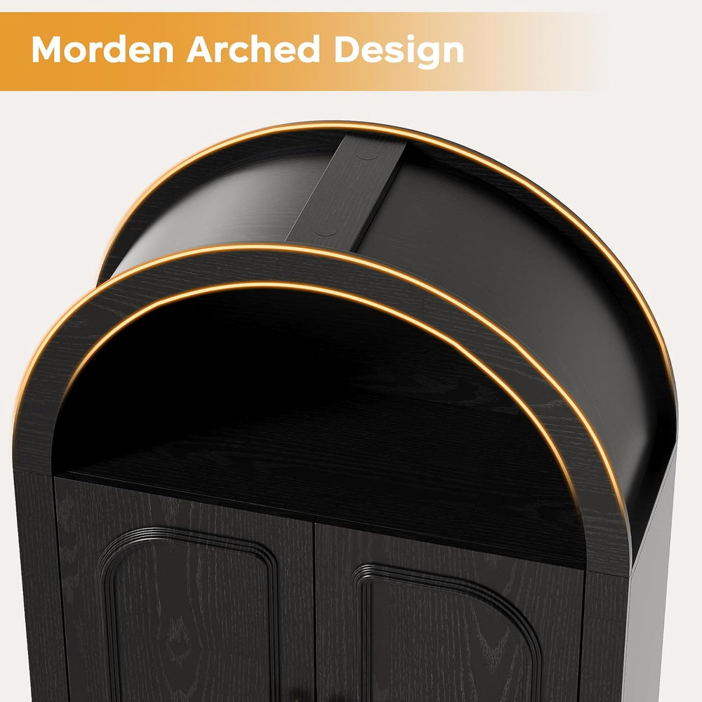 Arched Over the Toilet Storage Cabinet, Freestanding Bathroom Organizer