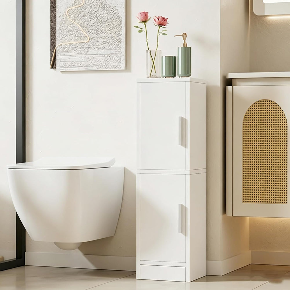 IBUYKE Small Bathroom Storage Cabinet, Narrow Floor Corner Cabinet