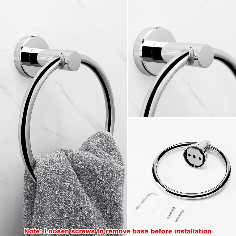 NearMoon Bath Towel Ring, Bathroom Hardware Accessories-Thicken Stainless Ste...