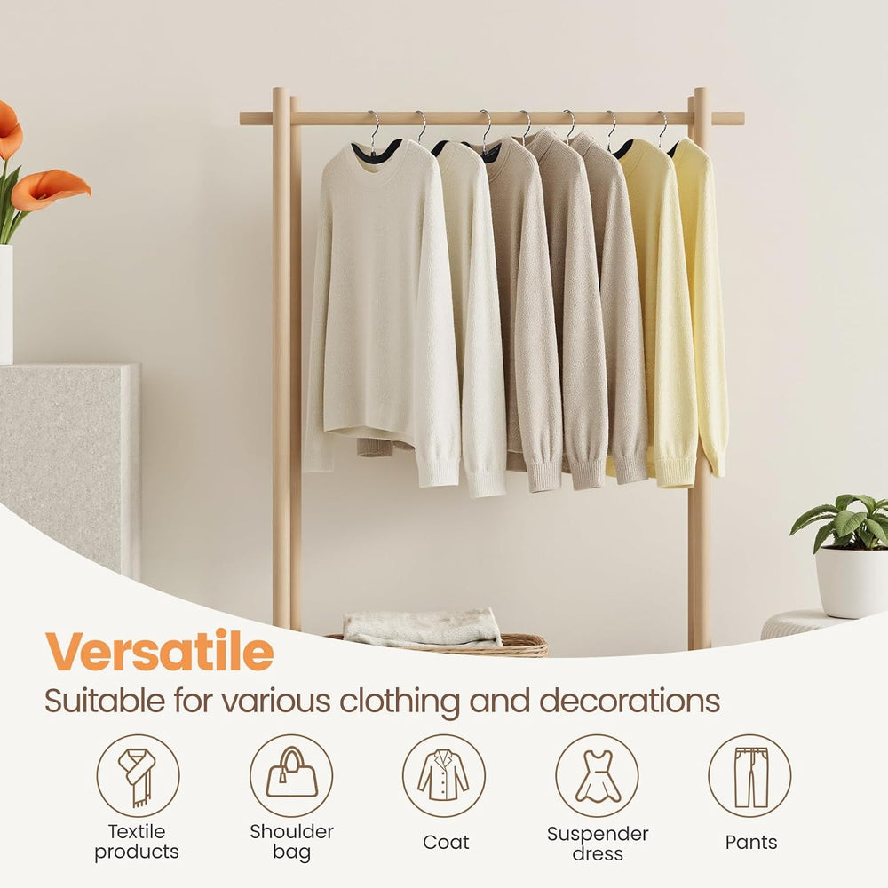 Plastic Short Neck Hangers 40 Pack Ultra-Thin Space-Saving ABS 360° Swivel Ho...